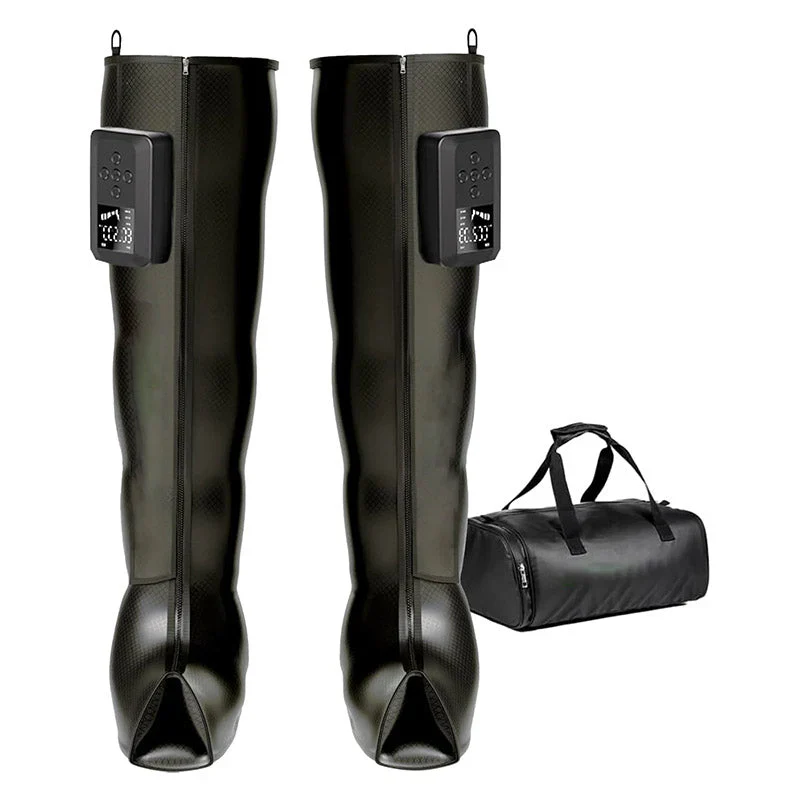 Air Compression Recovery System, Cordless Leg Massager for Circulation, Rechargeable Recovery Boots for Improved Circulation & Lymphatic Drainage
