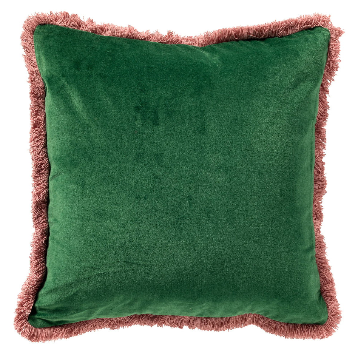 SEBASTIAAN | sierkussen 45x45 cm | Grass Green | groen en oranje | Hoii