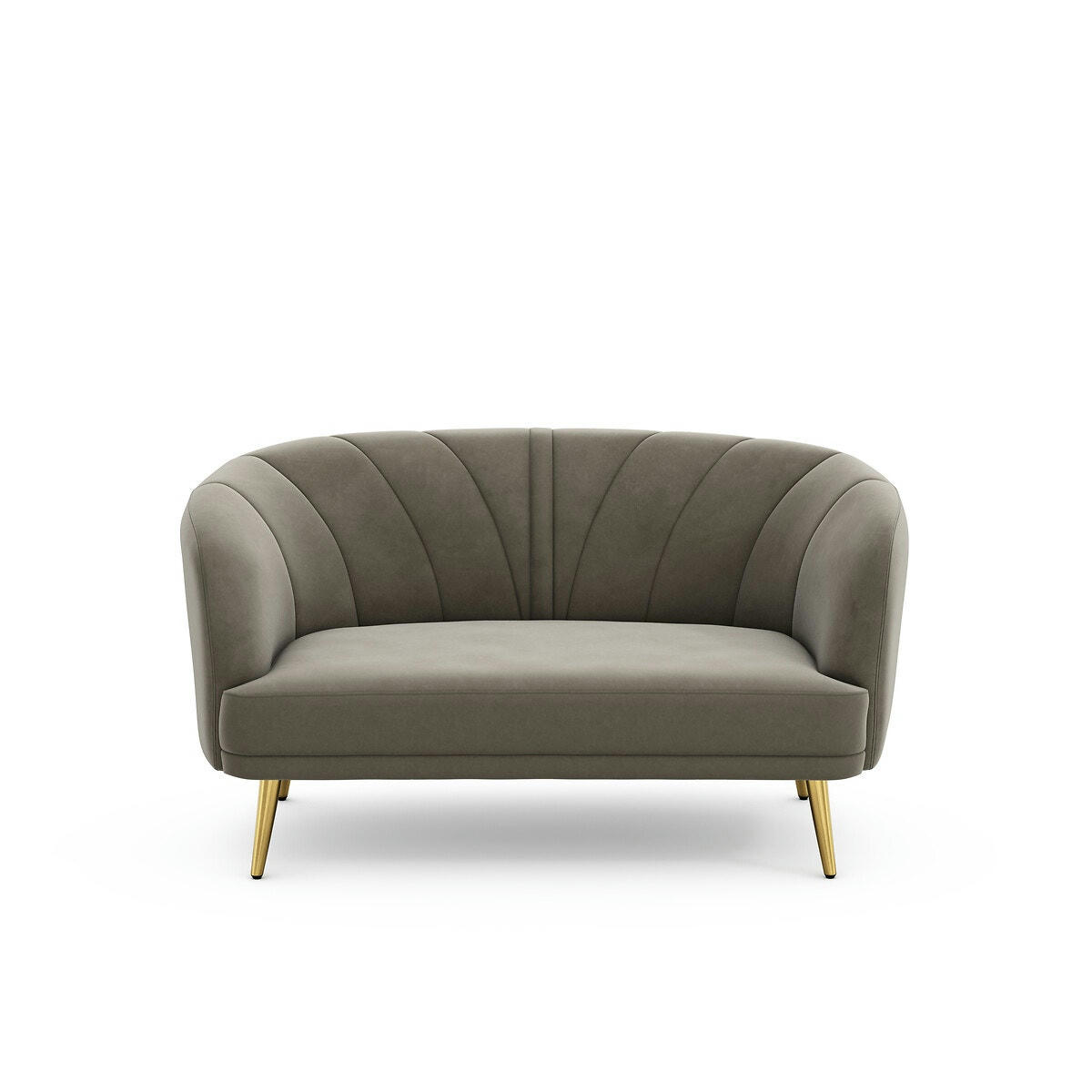 Banquette velours 2/3 places, Leone