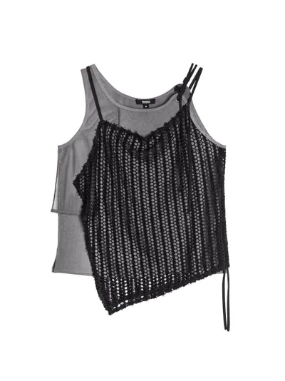 Faux Two Piece Layered Vest - 26SDT065A