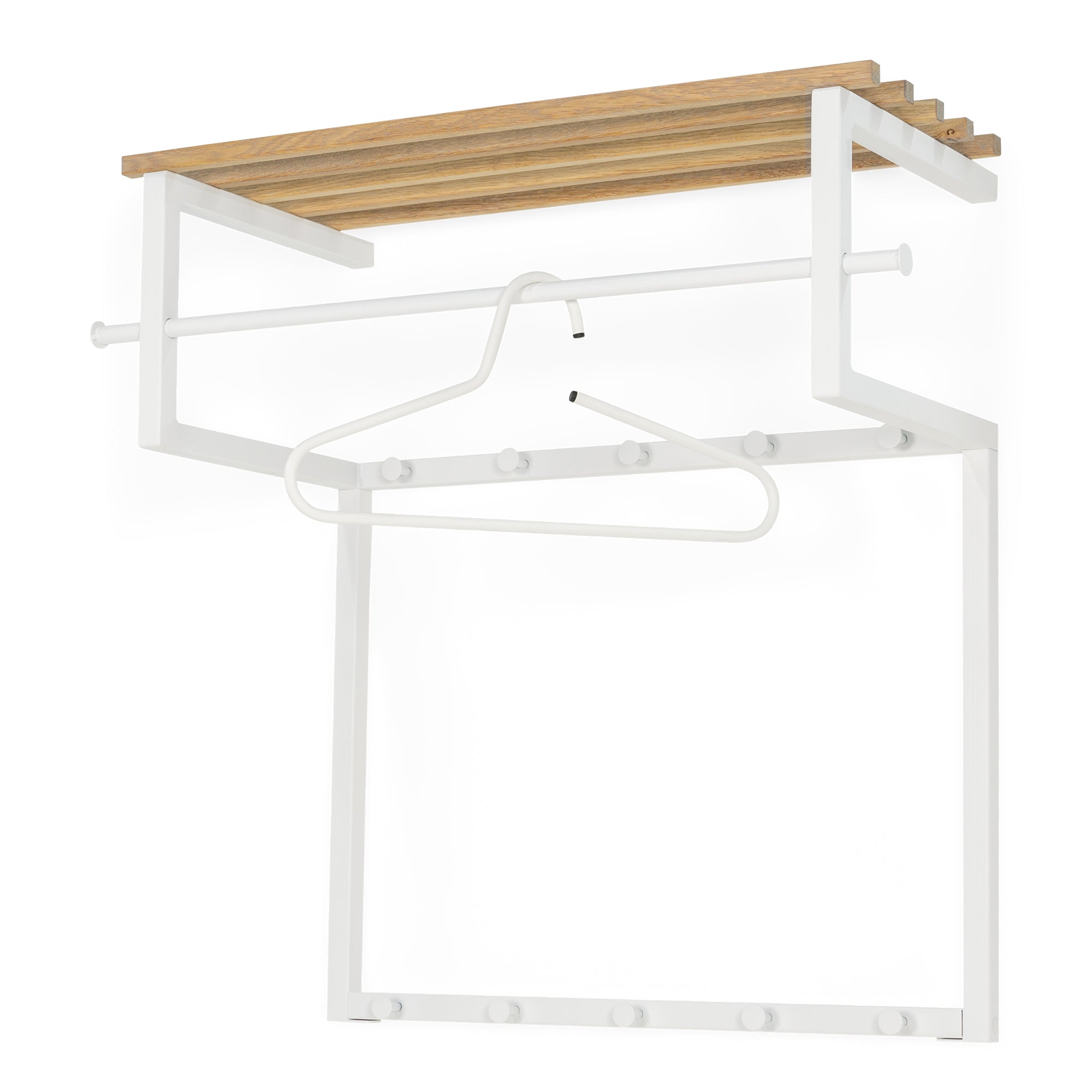 Spinder Design kapstok Rizzoli - Wit / Eiken - 10 haken