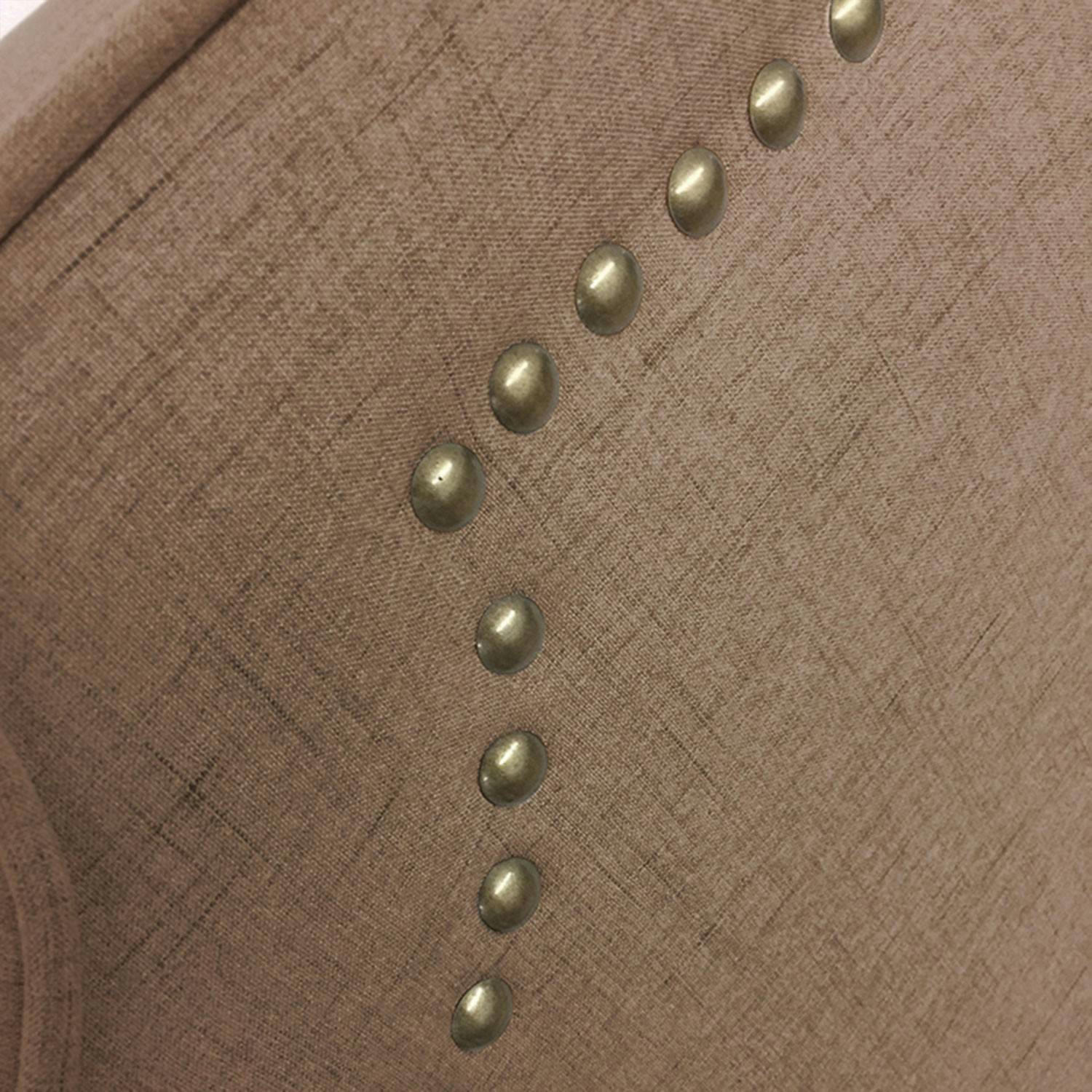 MILANA - Tête de lit 140cm tissu taupe