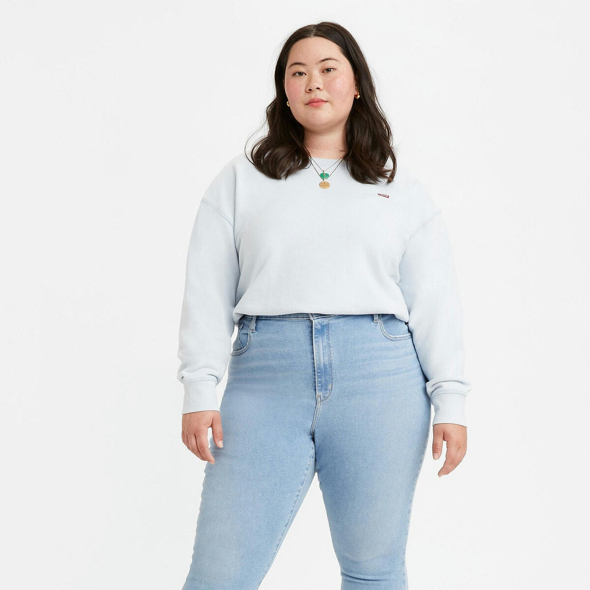 Sweat fermé, logo devant