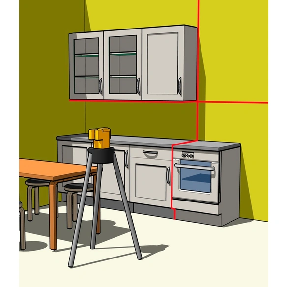 Kreuzlinienlaser-Set »LAX 50«, schwarz/gelb