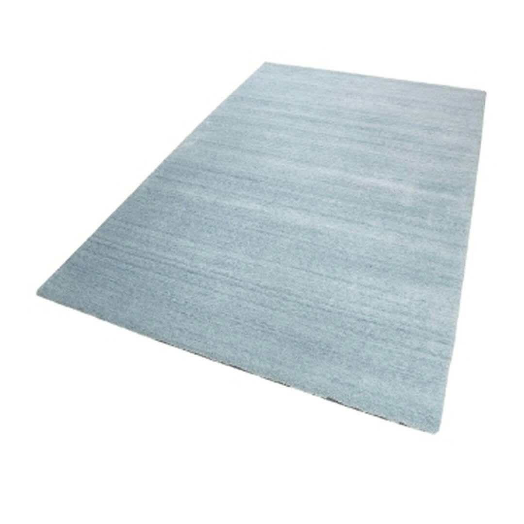 HOME - Tapis uni design en polyester bleu clair 120x170