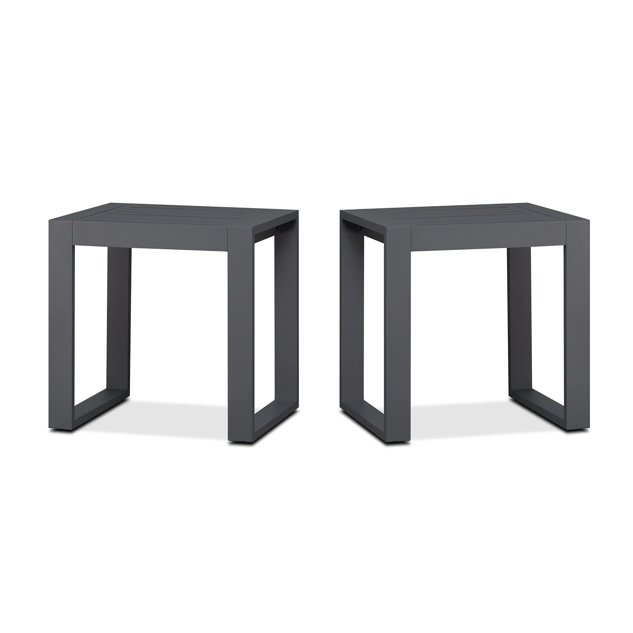 Baltic 20 Set of 2 End Tables Gray by Real Flame - 20L x 18W x 20.5H