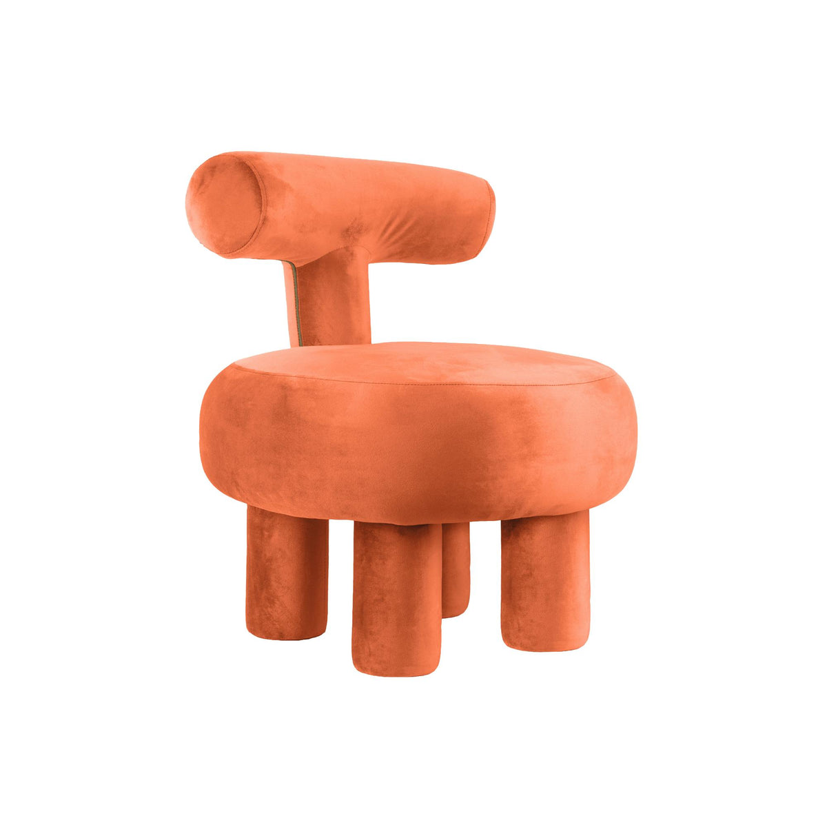 Leitmotiv stoel Abrazo - oranje - 58x58x67cm