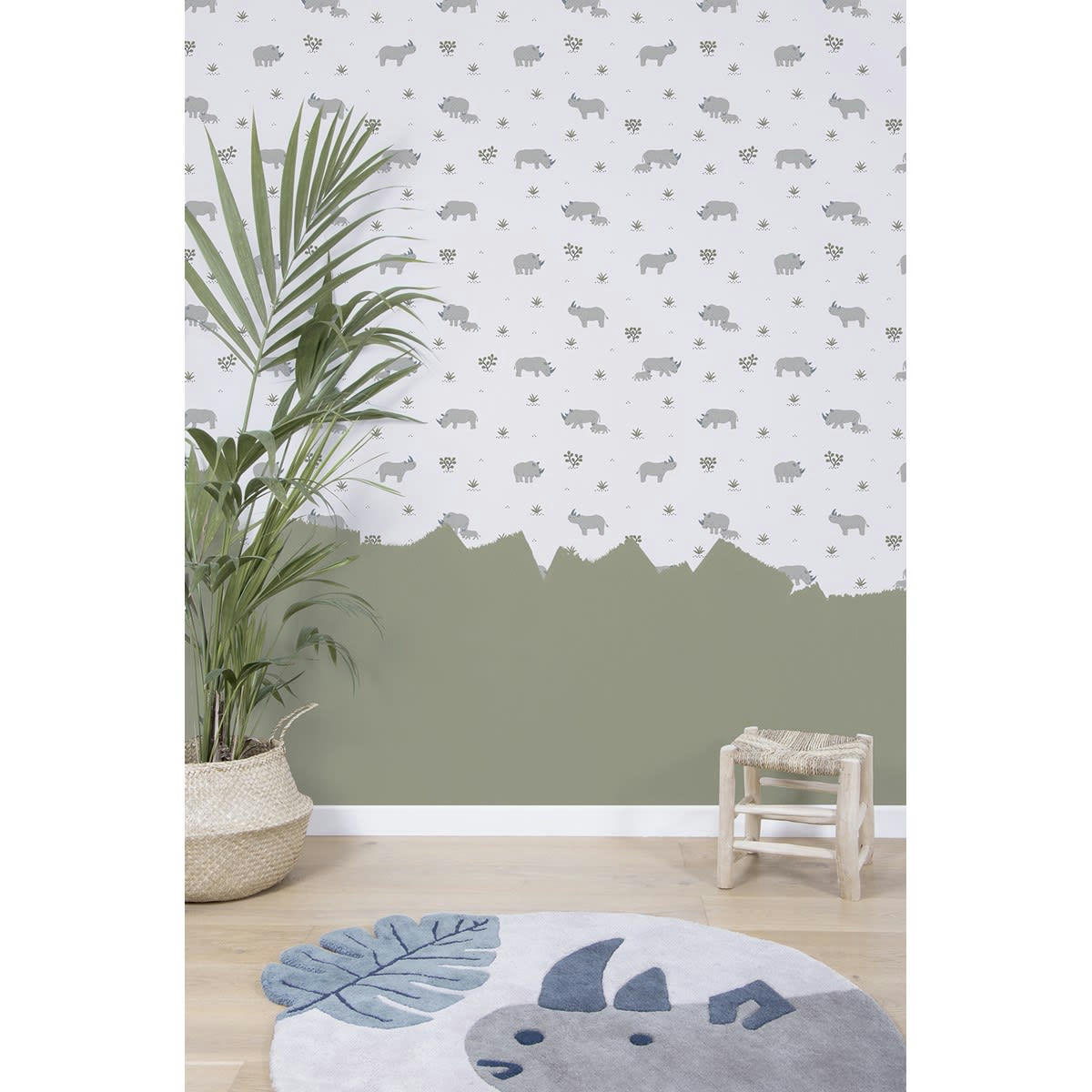 TANZANIA - Tapis rhino 100 gris