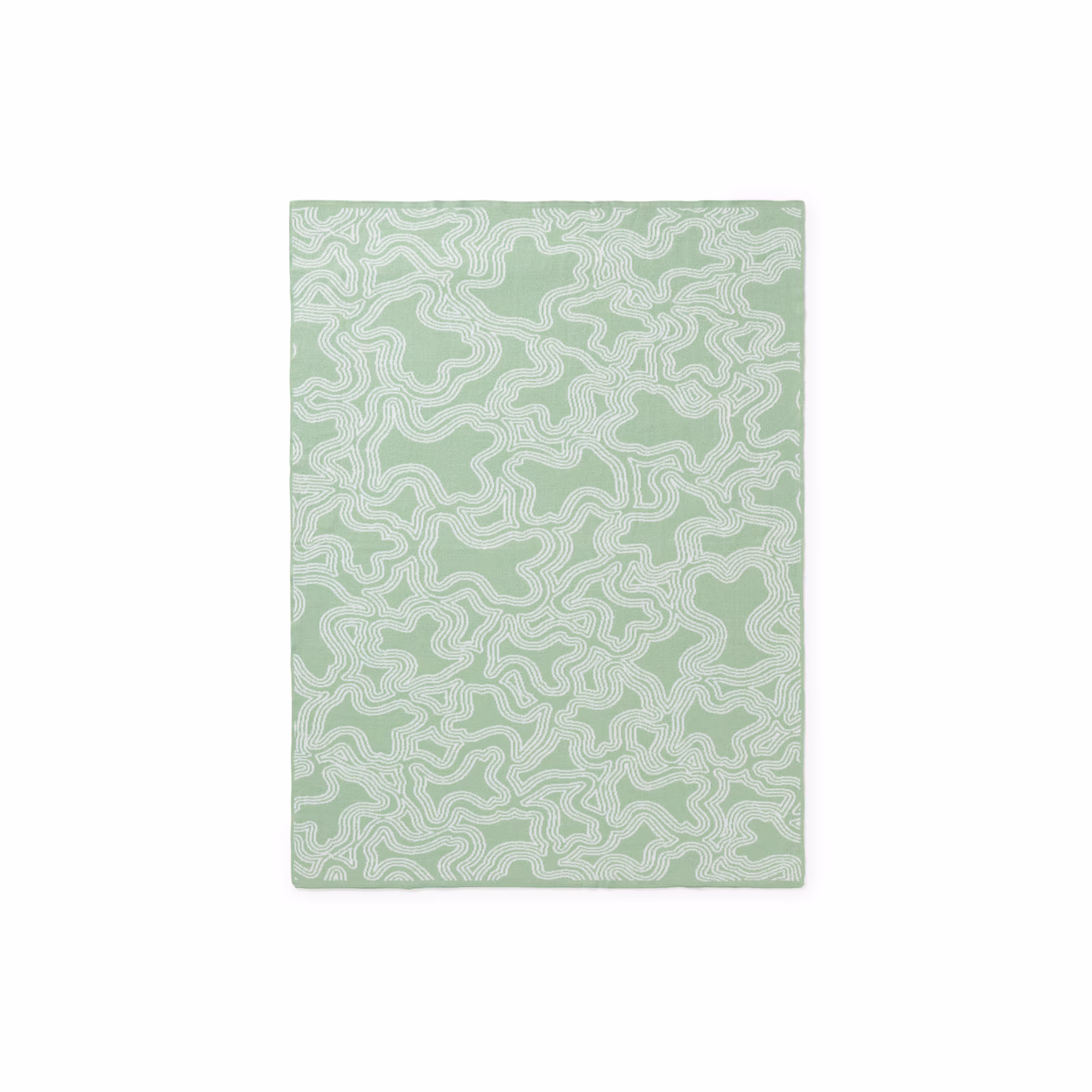 Manta de bebé reversible Nilo verde