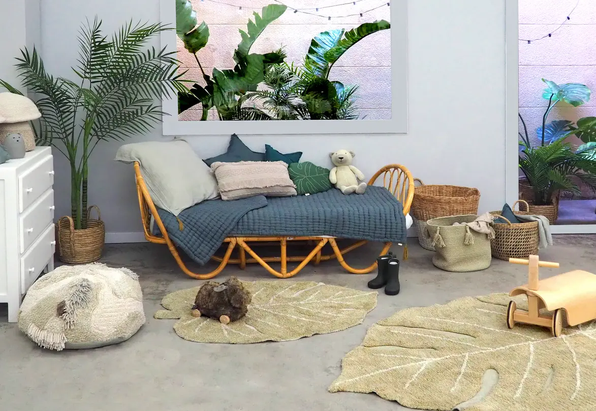 Baumwollteppich Monstera