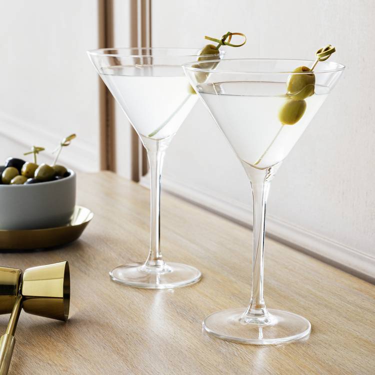 Habitat Portofino Set of 2 Martini Glasses