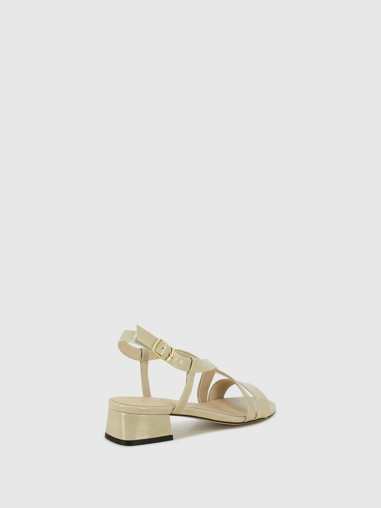 Sandálias com Fivela em Bege