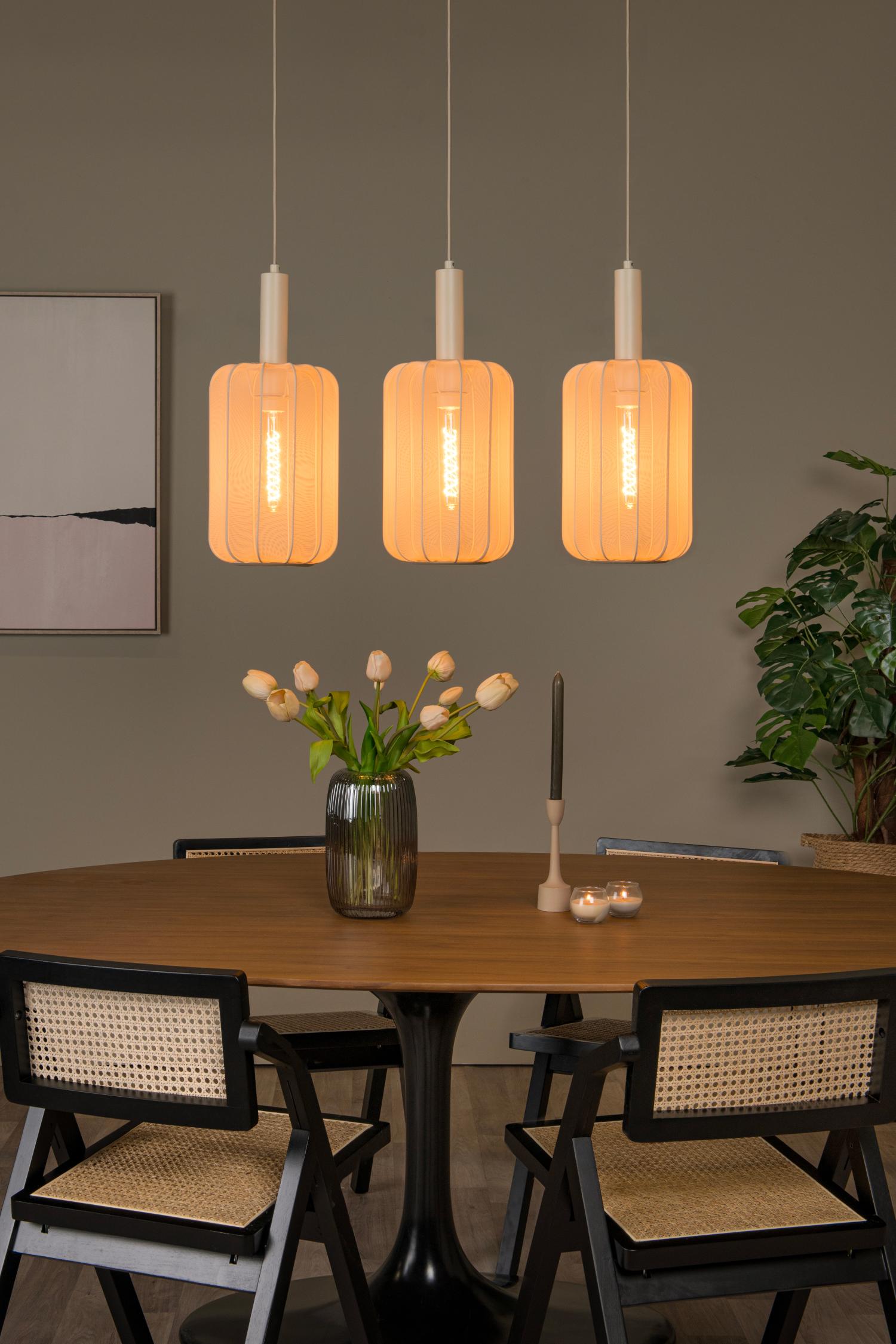 Lucide hanglamp CORINA - 3xE27 - Beige