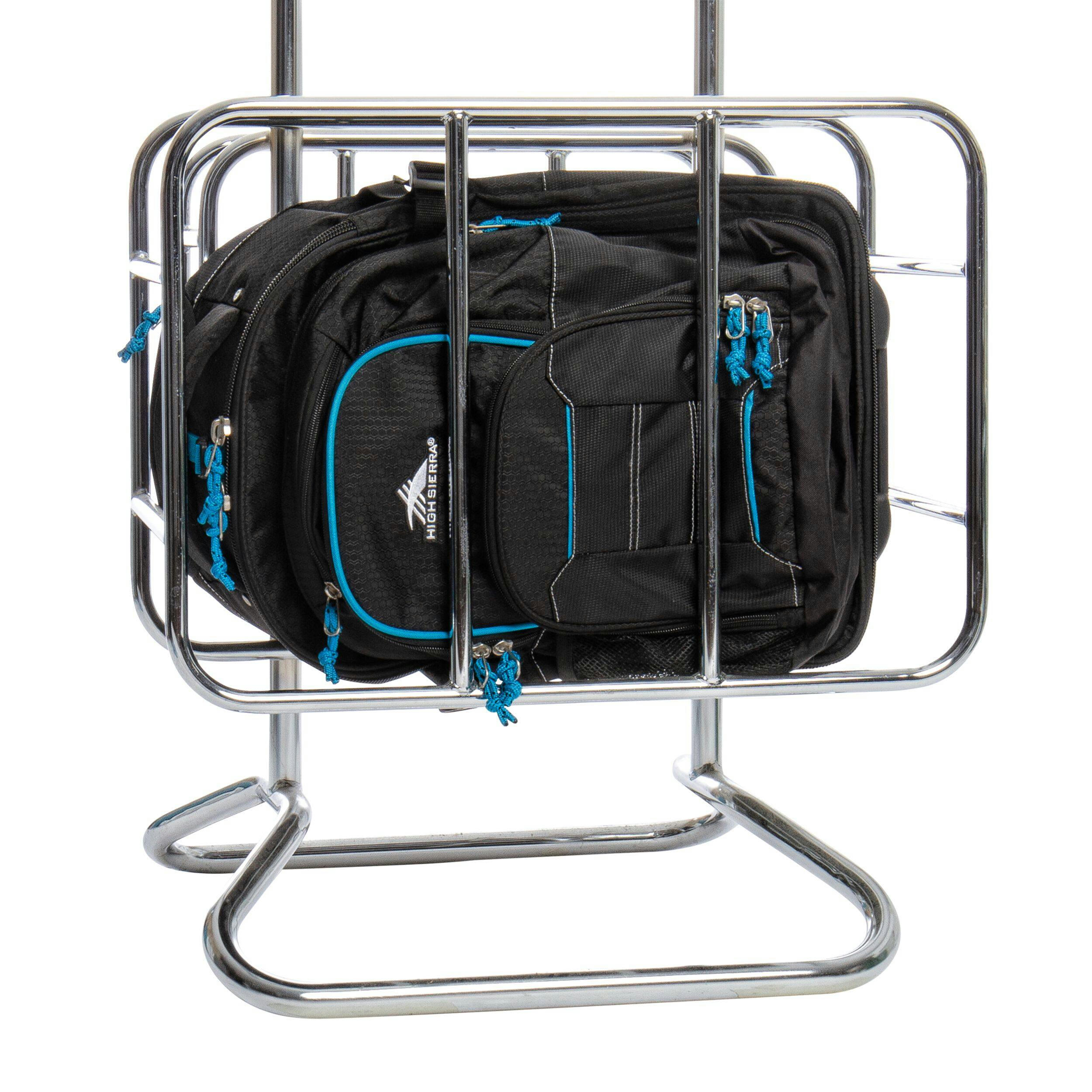 High Sierra Wheeled Backpack with Removeable Daypack, Black
