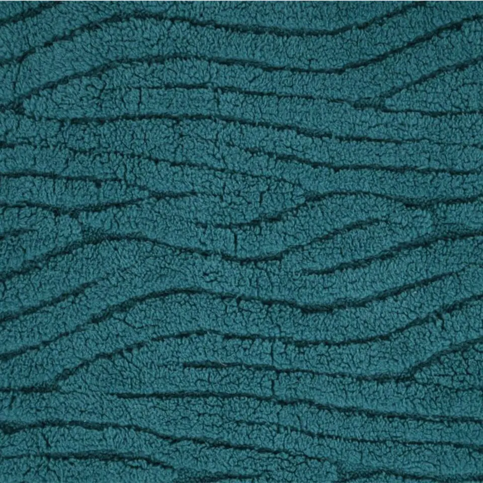 Plaid/bankdeken Columbia - zeeblauw - 180 x 220 cm - waves motief