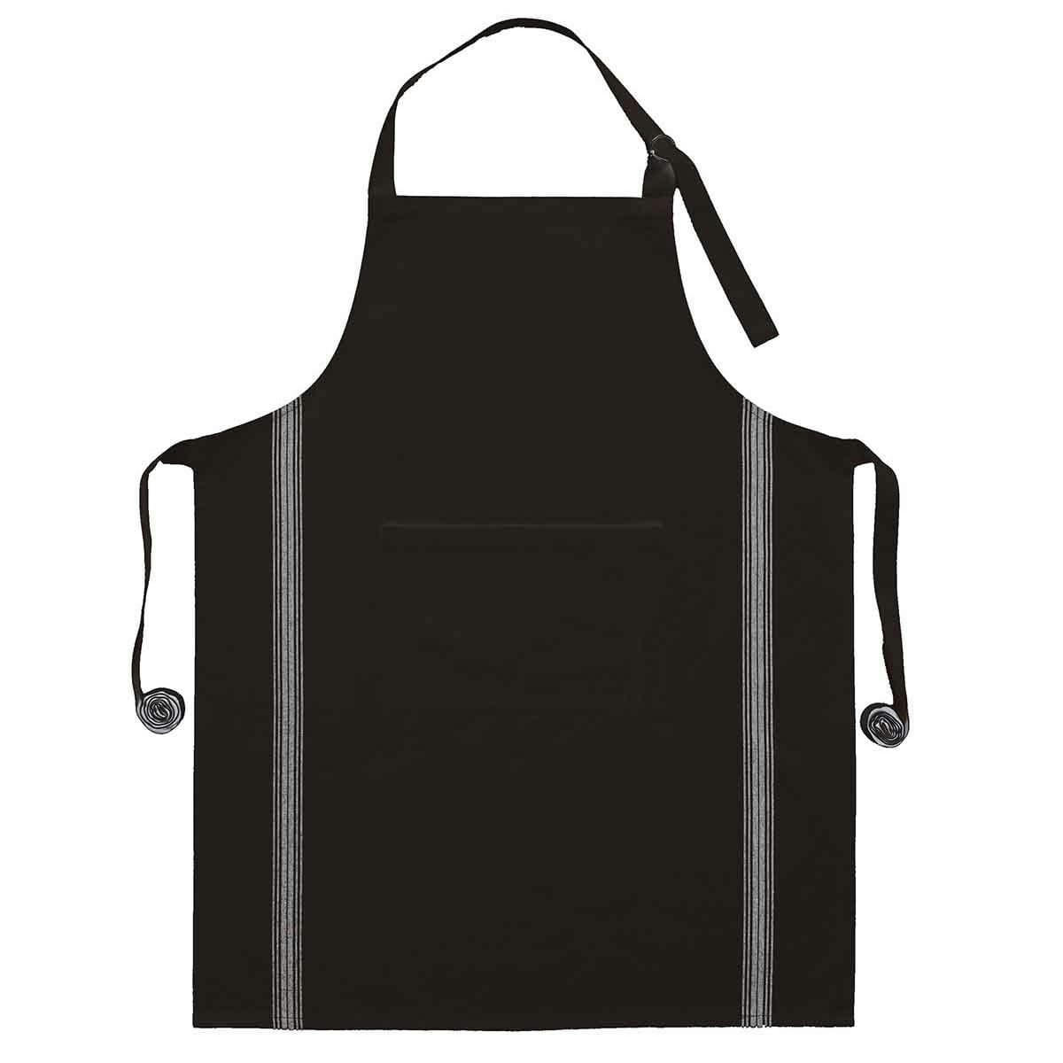 SKANDLIFE - Tablier de cuisine  noir 70 x 90 cm