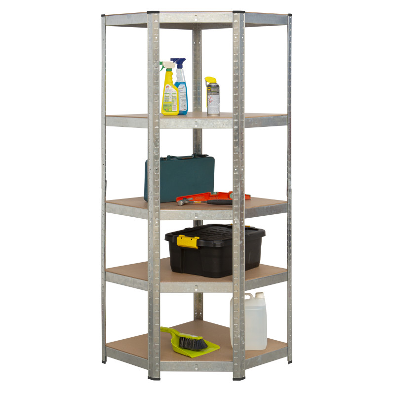 Étagère Heavy Duty 180 x 70 x 40 cm en bois et métal PRACTO HOME