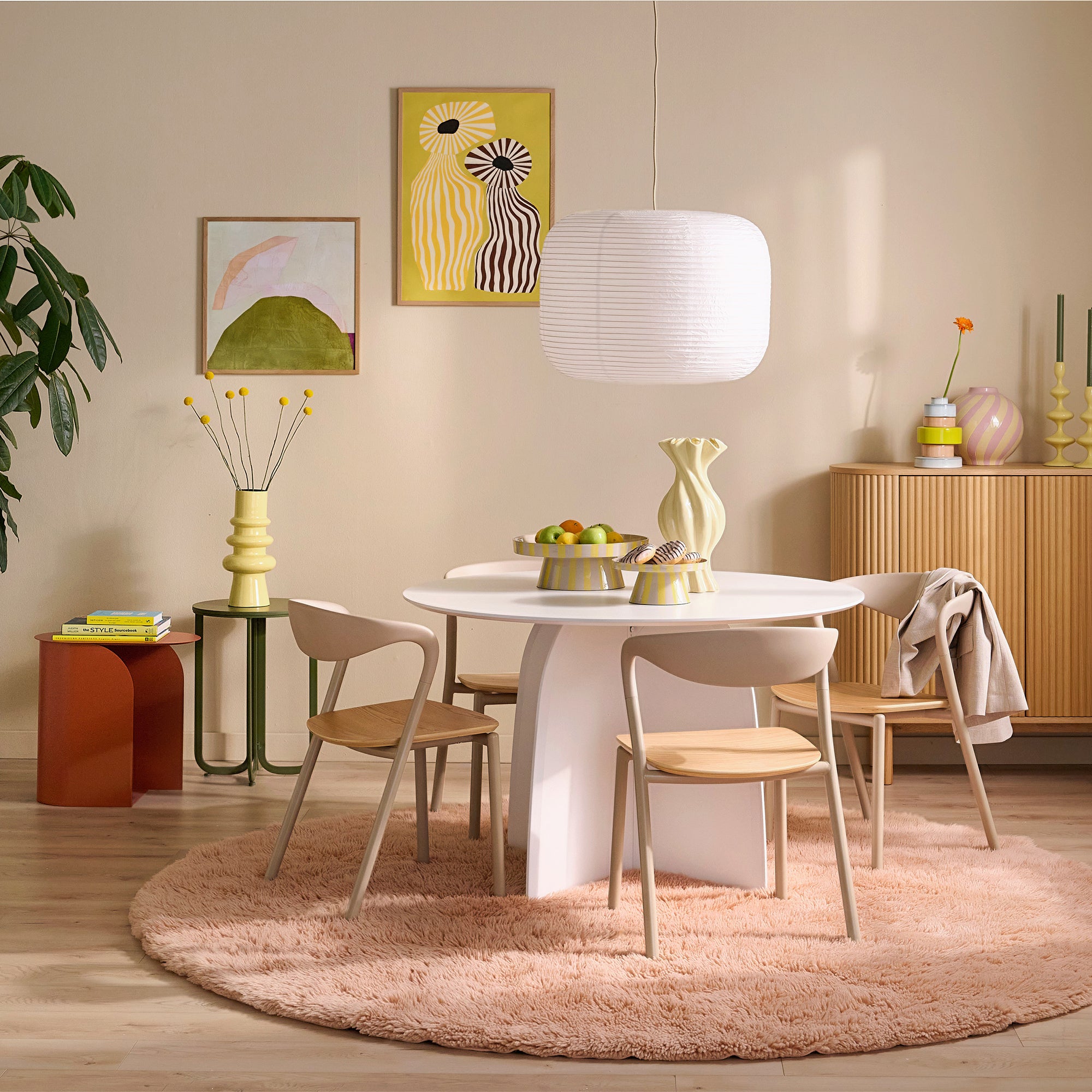 by fonQ Noux Eettafel Ø 120 cm - Wit