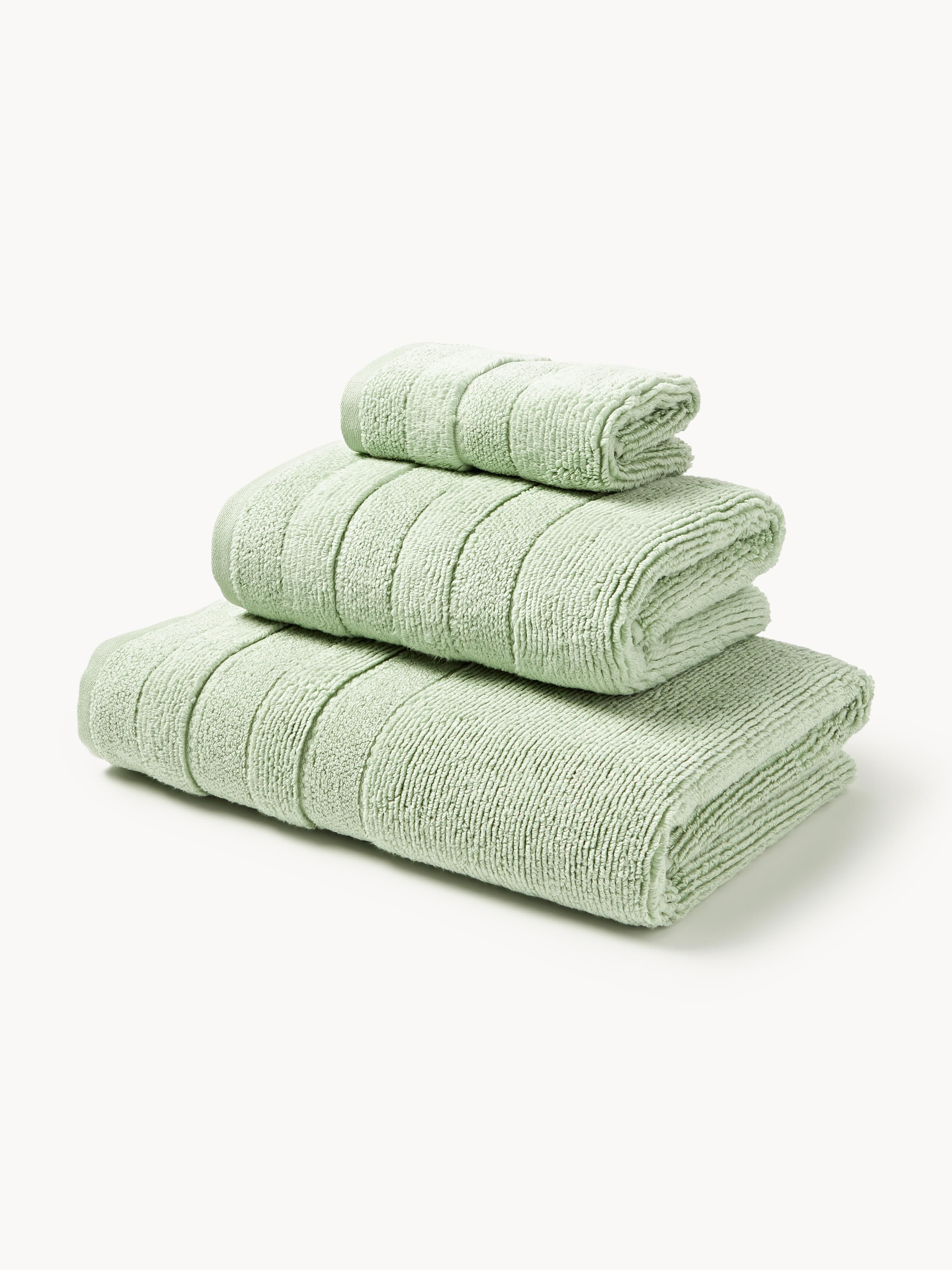Handtuch-Set Luxe mit Streifenbordüre, in verschiedenen Setgrößen