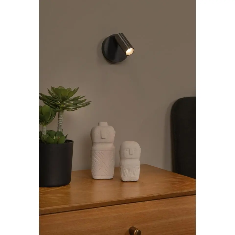 Lucide TONI Wandspot - Grijs ijzer