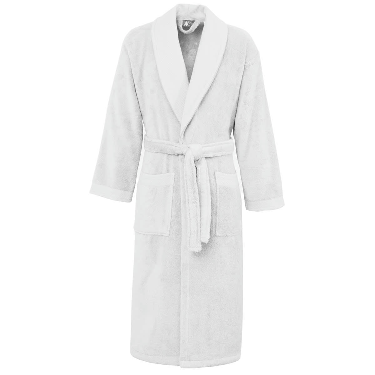 SENSOFT - Peignoir de bain mixte col châle Blanc XL