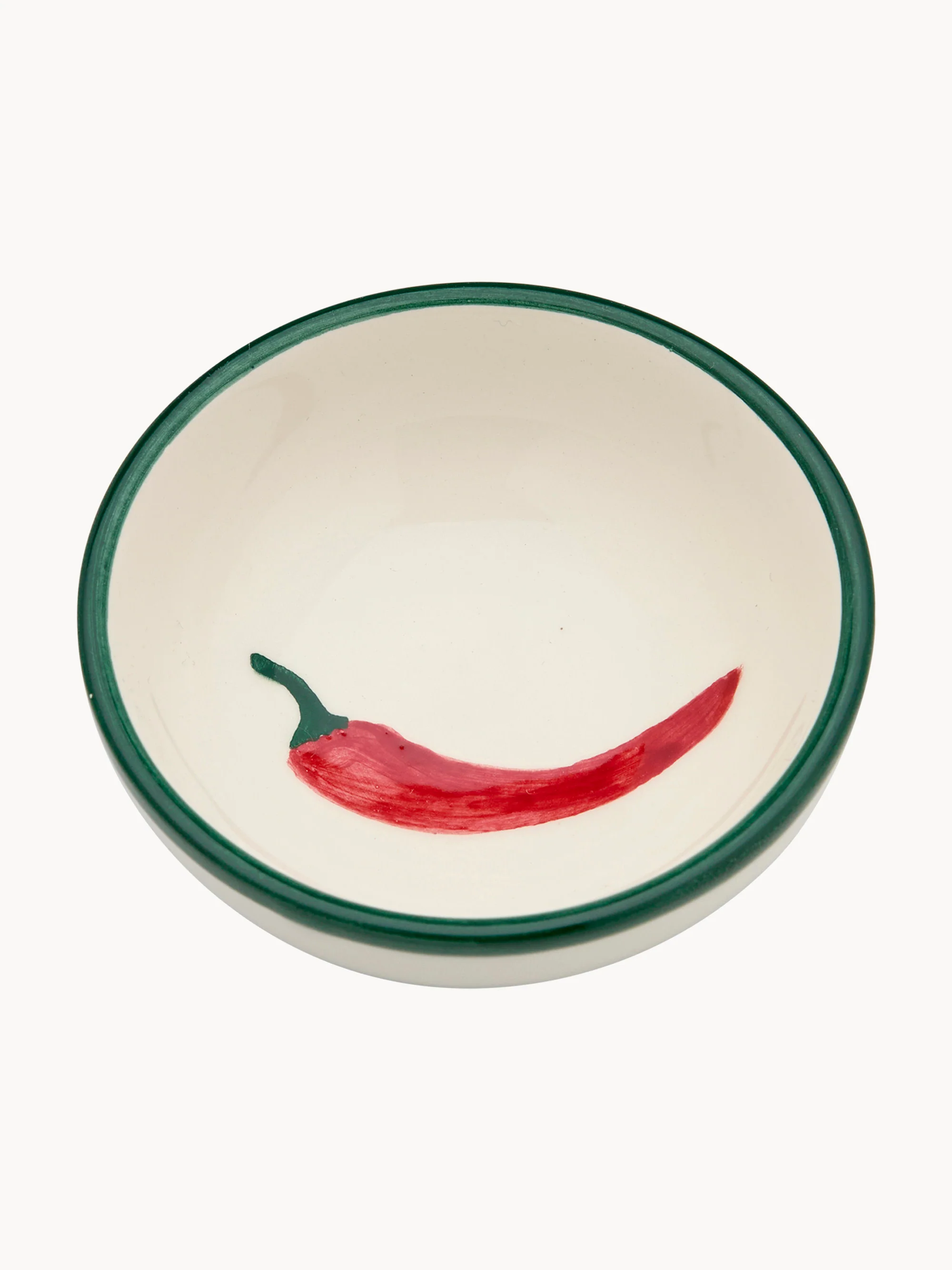 Handbemalte Snackschälchen Peperoncino, 6er-Set
