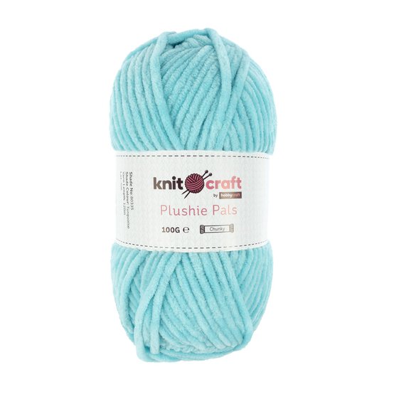 Knitcraft Turquoise Plushie Pals Yarn 100g
