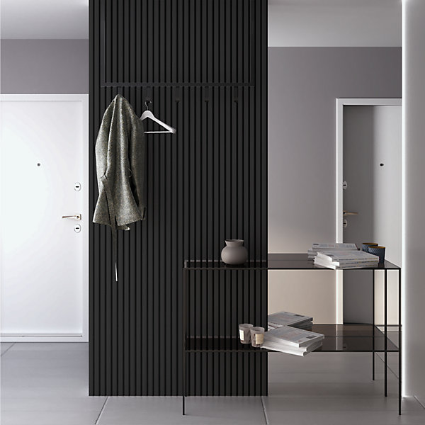 Panneau acoustique décoratif BELLA PRO MDF avec feutrine2780mm lot de 2 atténue la réverbération.