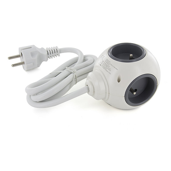 Multiprise PowerBall Extended 4x16A - USB - Chacon