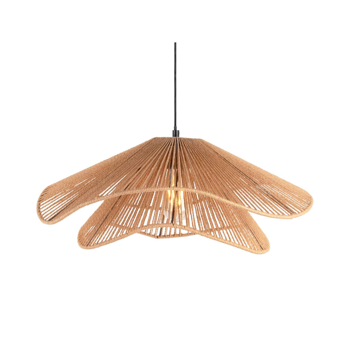 Leitmotiv hanglamp Sombra Double - naturel - 60x60x22.5cm