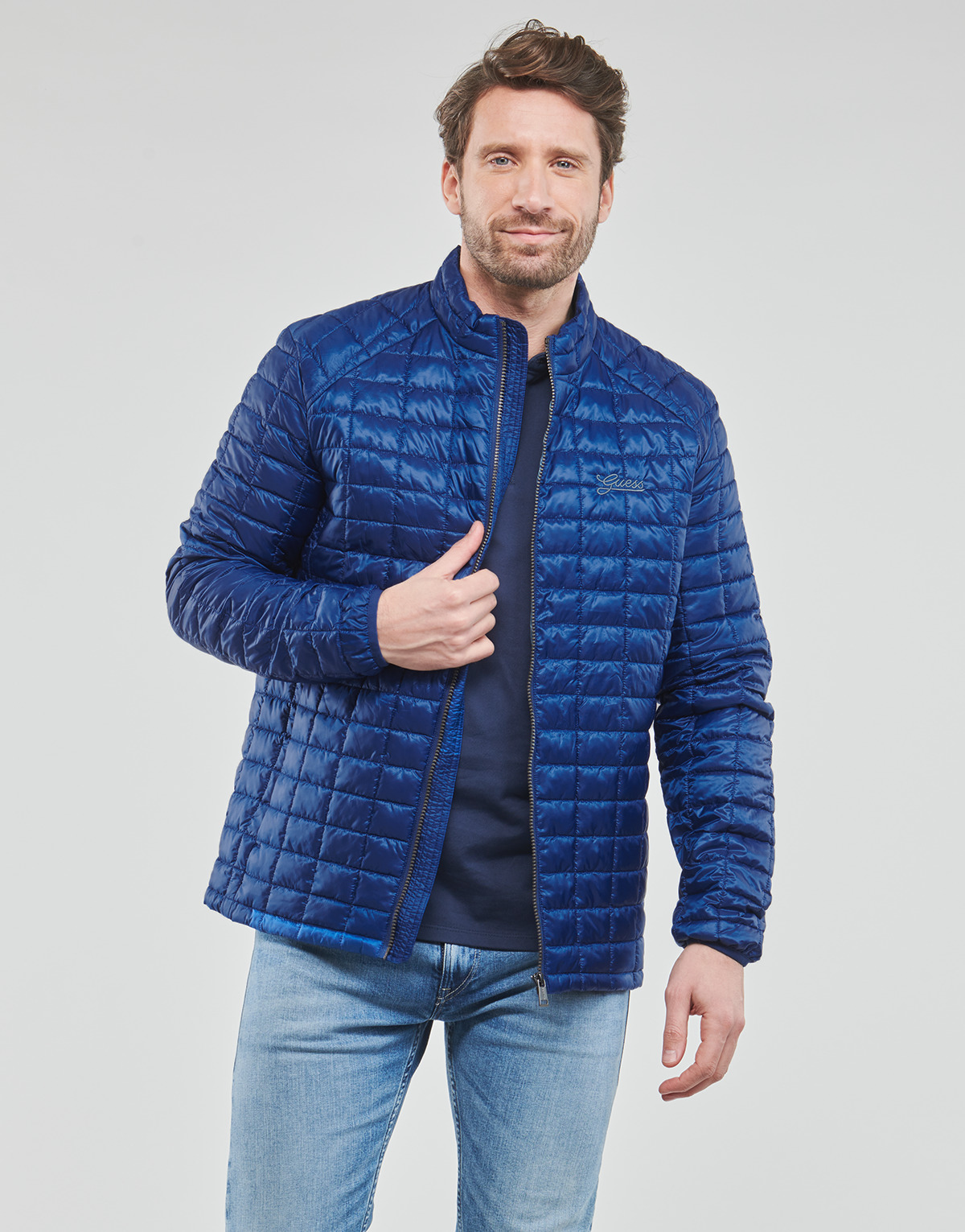 Guess - SUPER LIGHT JKT PACKABLE - Blue