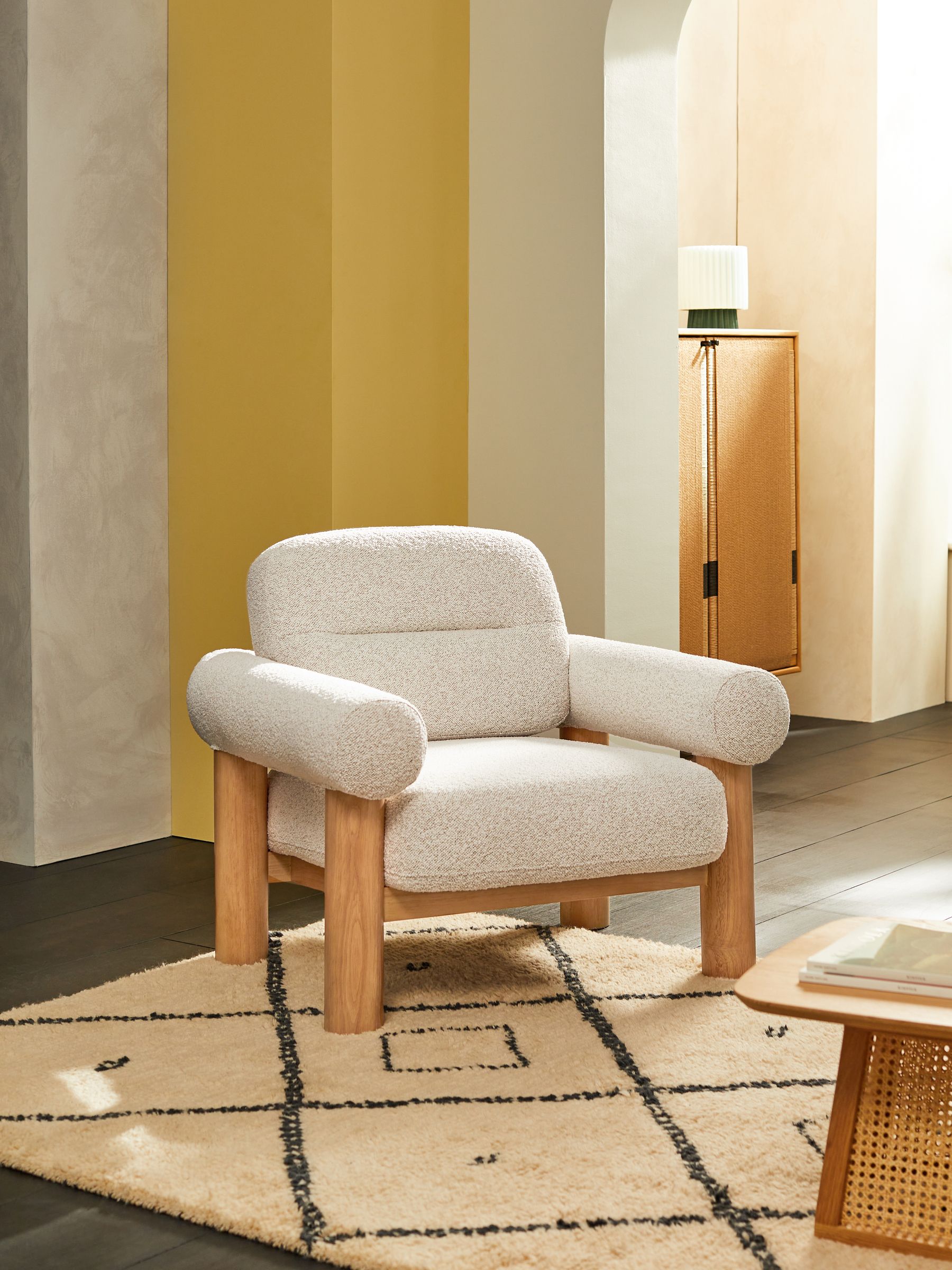 Maxton Chair in Pax Boucle Off White