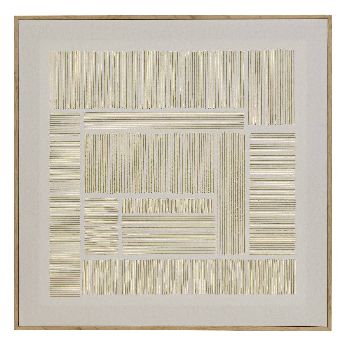Framed canvas print "Idrissa" Beige, 58x58 cm