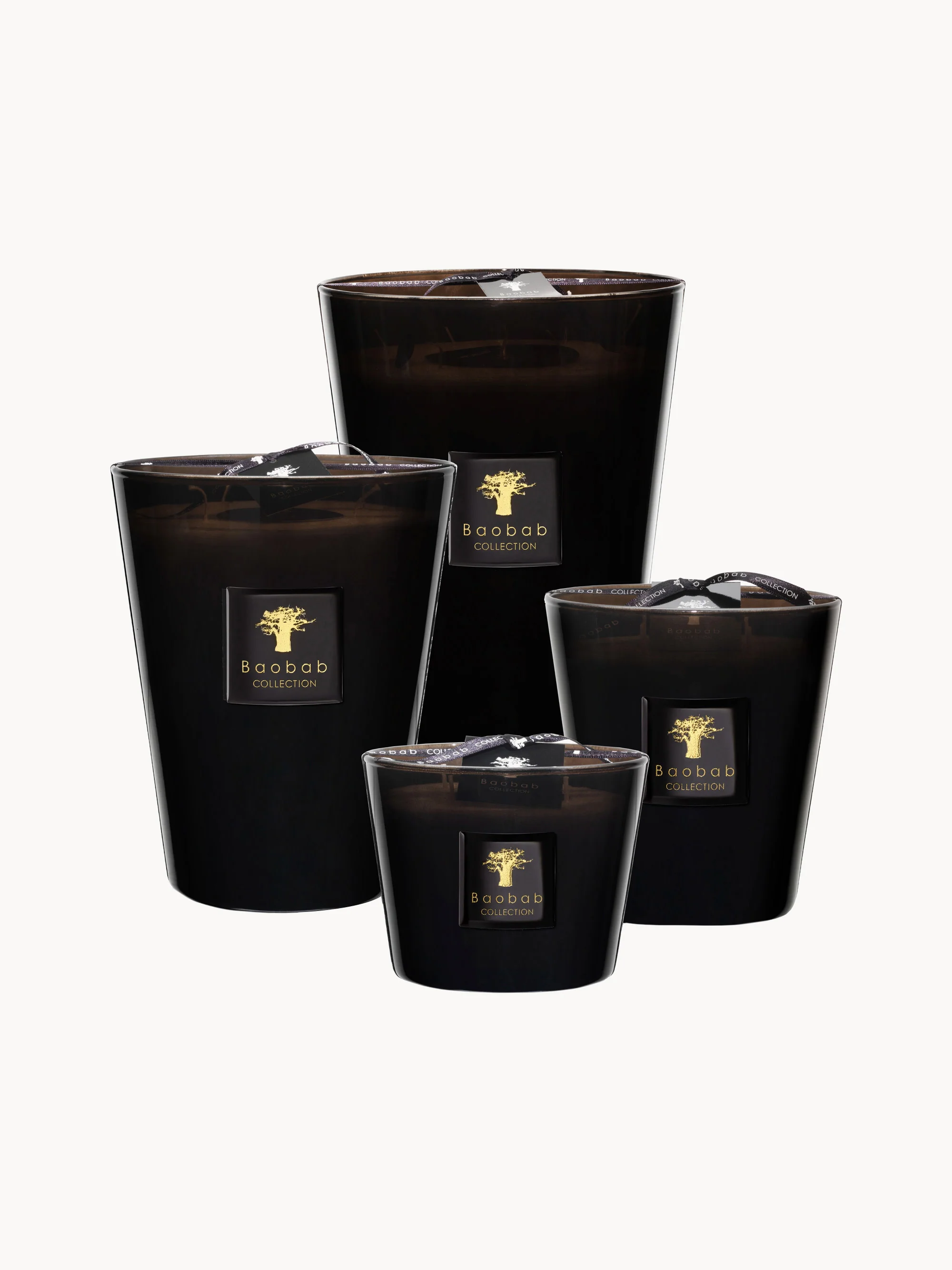 Vierdocht-Duftkerze Prestigieuses (Leder, Sequoia, Amber)