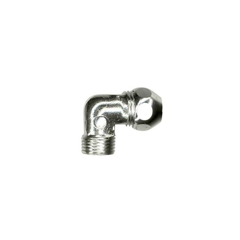 Raccord coude chromé M 1/2
