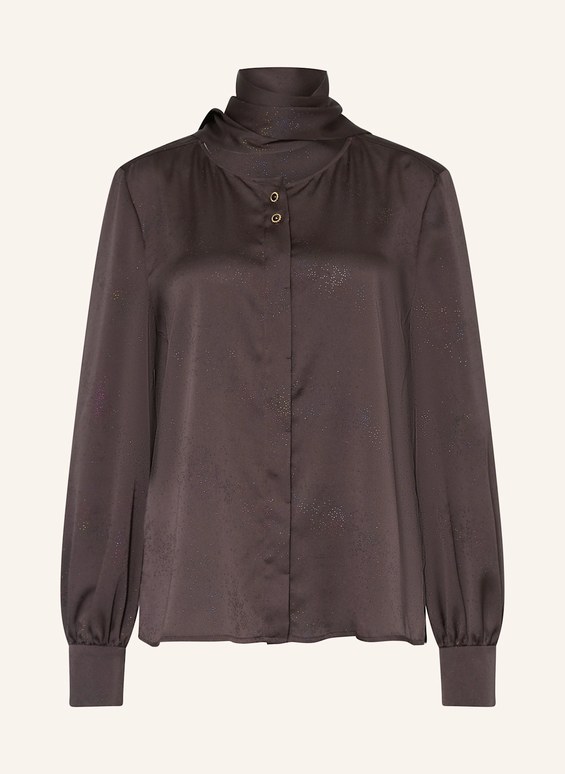 RIANI Satinbluse mit abnehmbarer Schluppe
