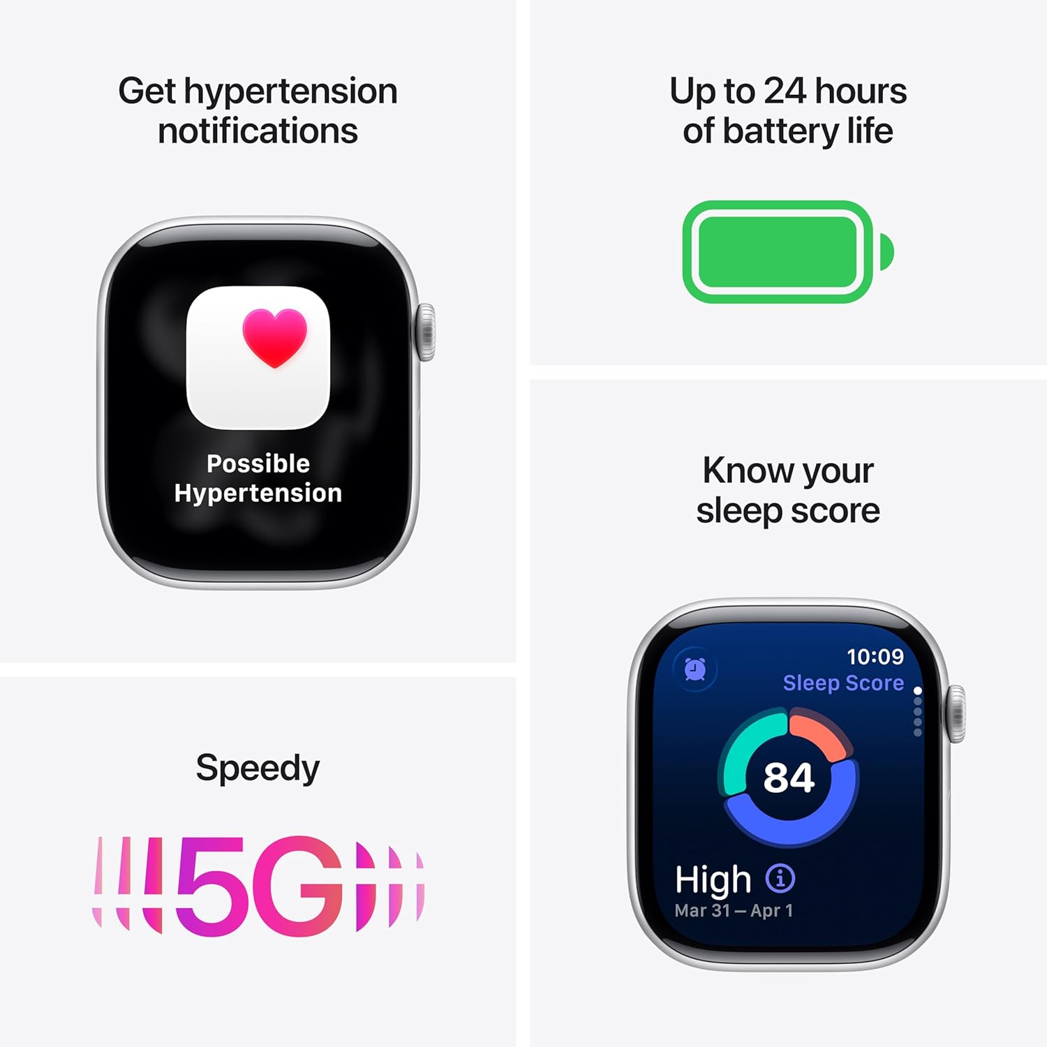 Apple Watch Series 11 [GPS + Cellular 42mm] Smartwatch with Rose Gold Aluminum Case w Light Blush Sport Band - S/M. Sleep Score  Fitness Tracker  Health Monitoring  Always-On Display  Water Resistant