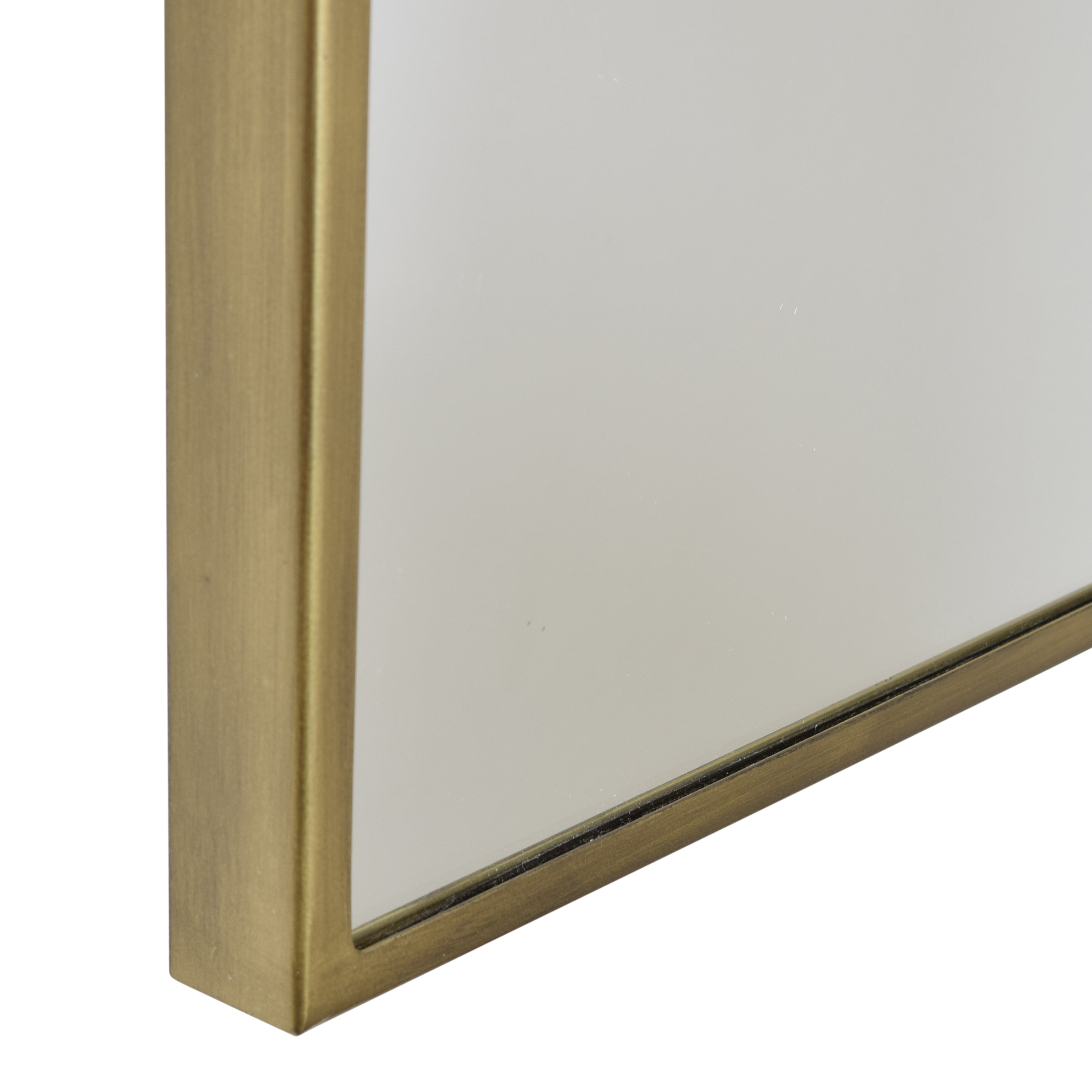 LOFT42 Industry Rectangle Spiegel - Metaal - antiek Messing - 120x40x4