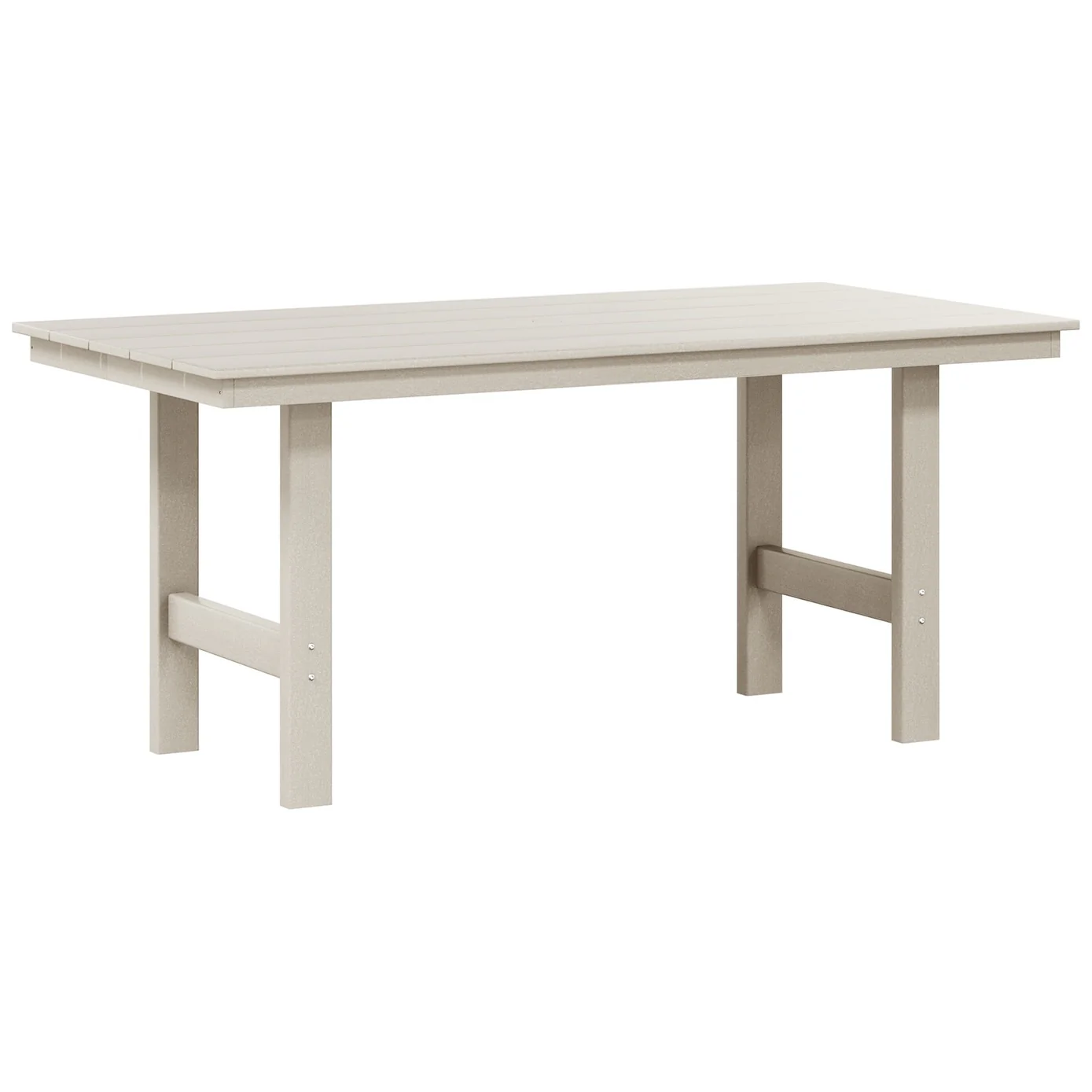 Polytrends Shoreside 66 Inch By 34 Inch Rectangular Patio Dining Table