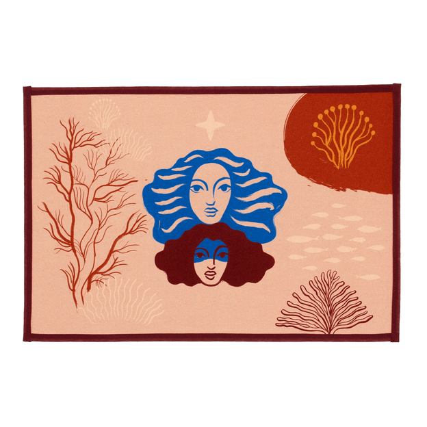 MINHA MÃE É SEREIA LUGAR AMERICANO 50 CM X 34 CM