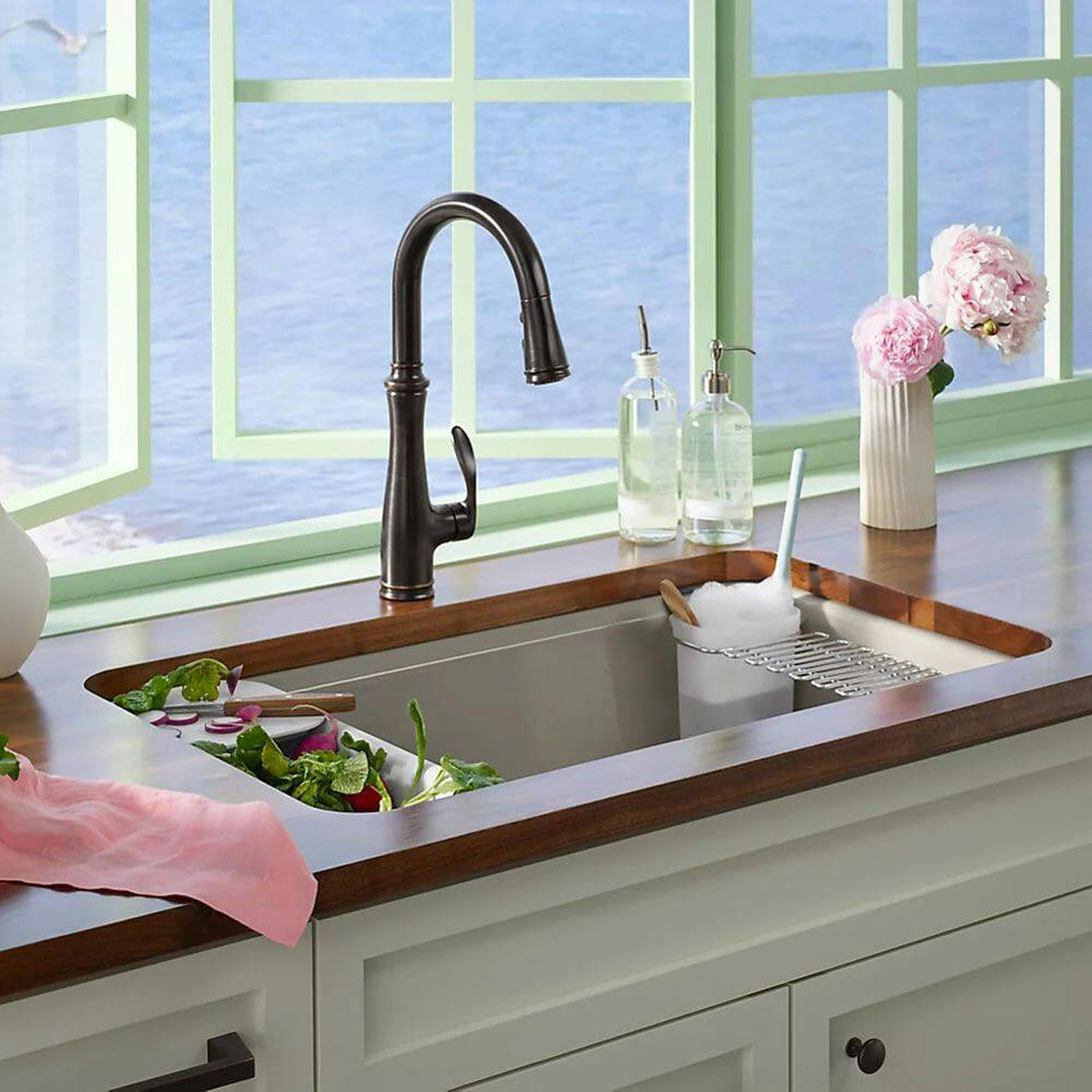 Kohler Bellera® Single Hole or Triple Hole Kitchen Sink Faucet, 16-3/4