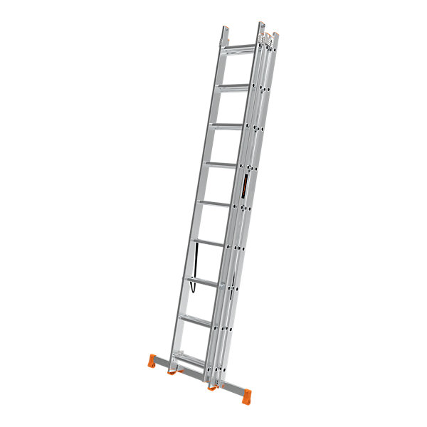 échelle multiposition 3 éléments Magnusson en aluminium charge maxi 150 kg hauteur maxi 5,65 m