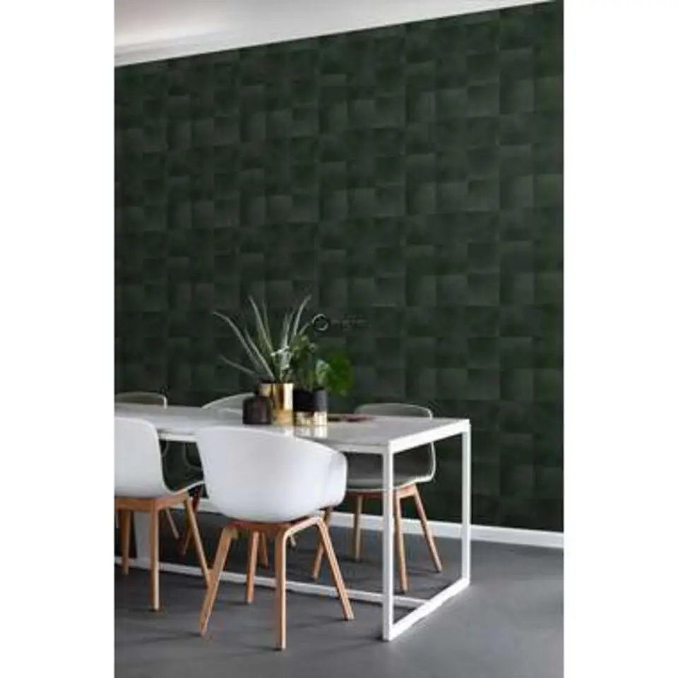 Origin behang - dierenhuid structuur - donkergroen - 0.53 x 10.05 m