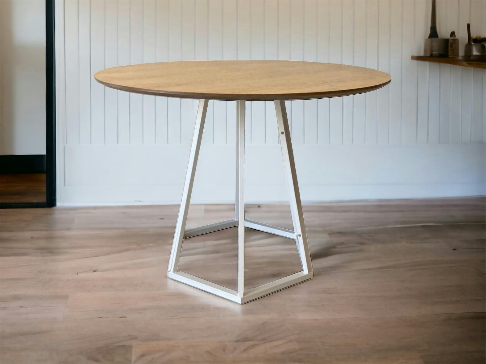 HEXAGONE - Table repas ronde bois D100