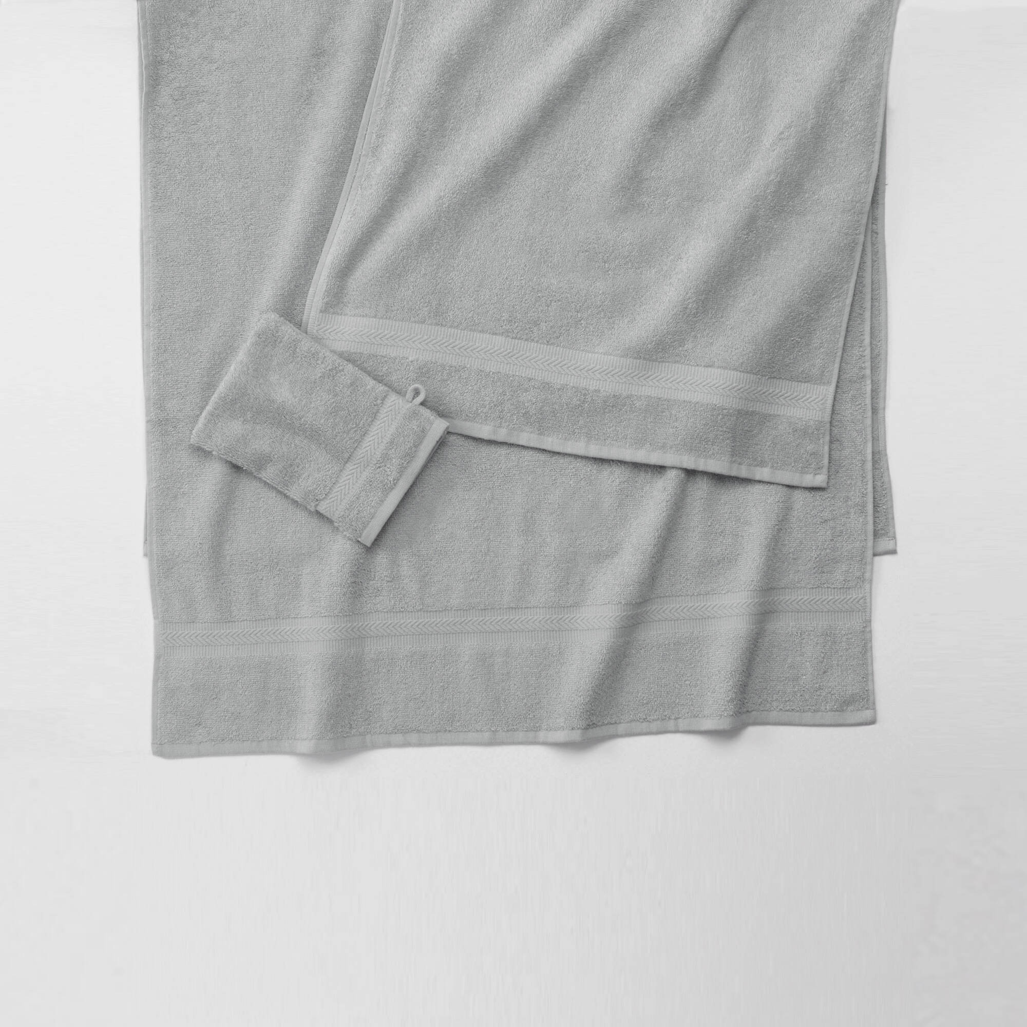 Collection serviettes de bain unies 420 g/m2 confort moelleux