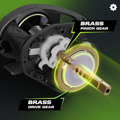 NNEOBA M1 Baitcast Fishing Reel 8KG Drag Right Hand Black