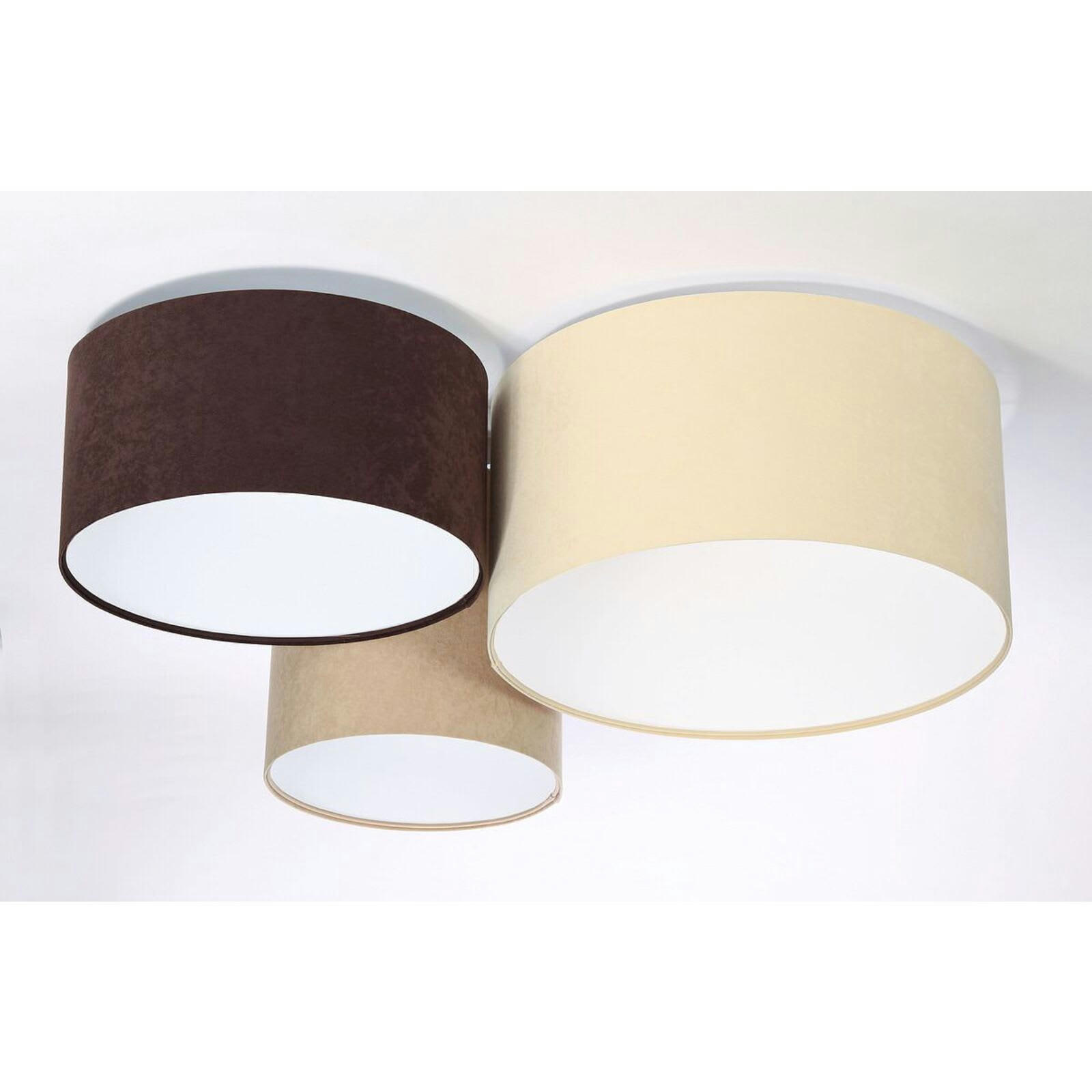 TRIO - Plafonnier Tissu Beige