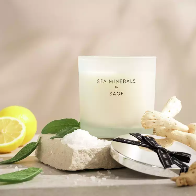 Habitat Candle with Lid - Sea Minerals & Sage