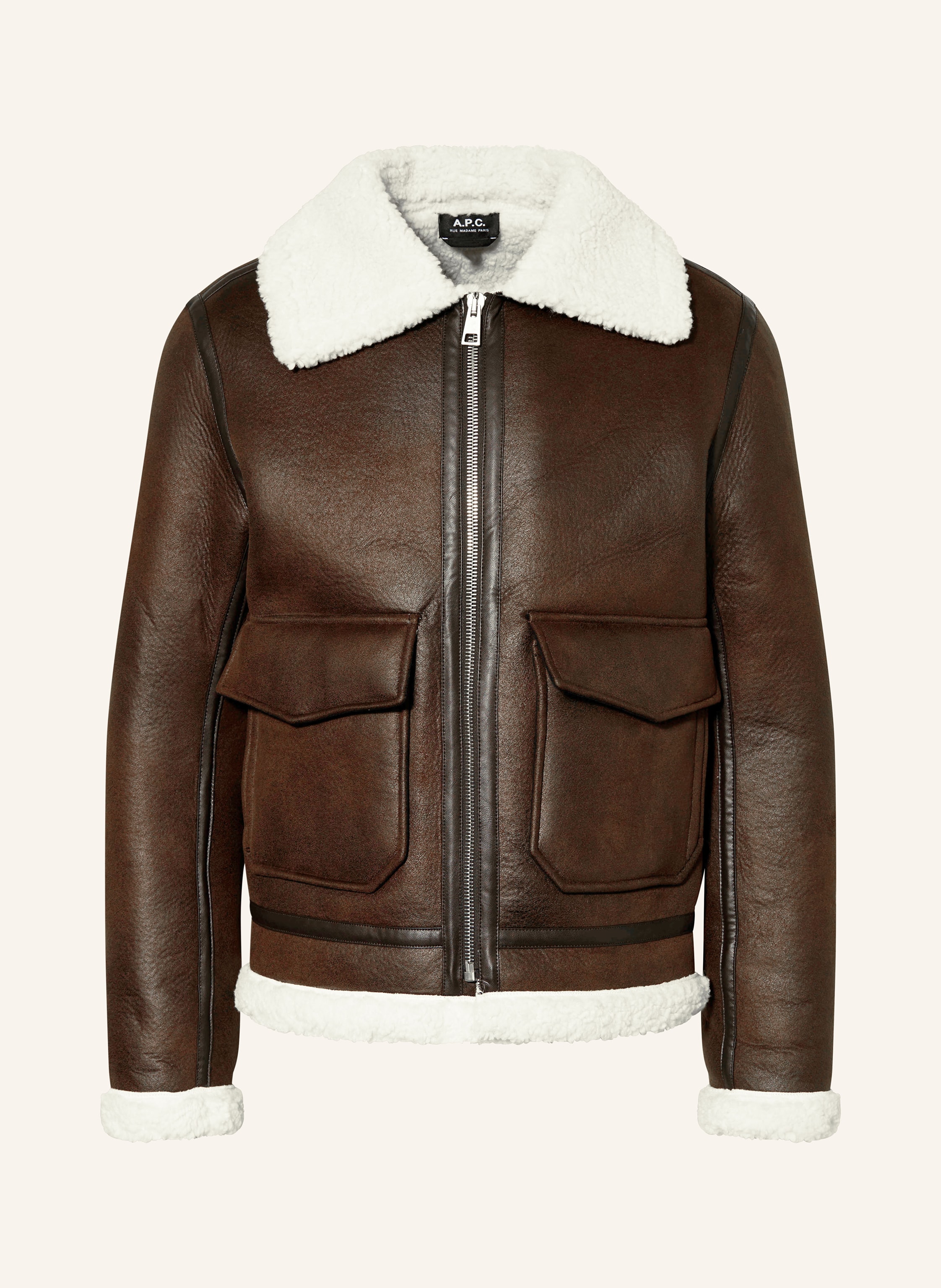 A.P.C. Jacke in Lederoptik