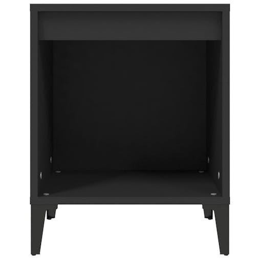 NNEVL Bedside Cabinets 2 pcs Black 40x35x50 cm